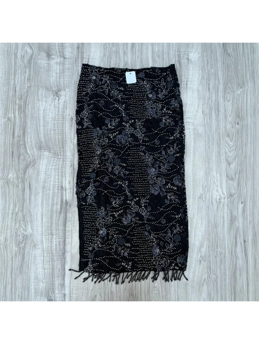 Fashion Nova Dark Hours Embellished Midi Skirt Set